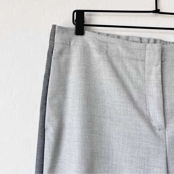 J. Jill Plus Size Grey Side Tap Stripe High Rise Straight Leg Trouser Pant Sz 16 - Picture 5 of 8